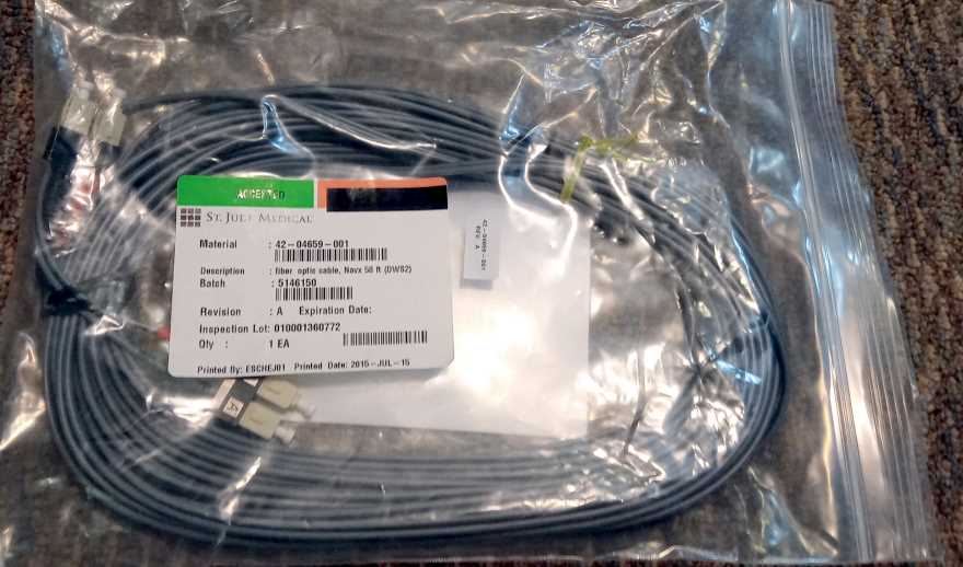 Fiber for Ensite Velocity System Saint Jude Medical  Ensite Velocity 42-04659-001 Fiber 50ft 